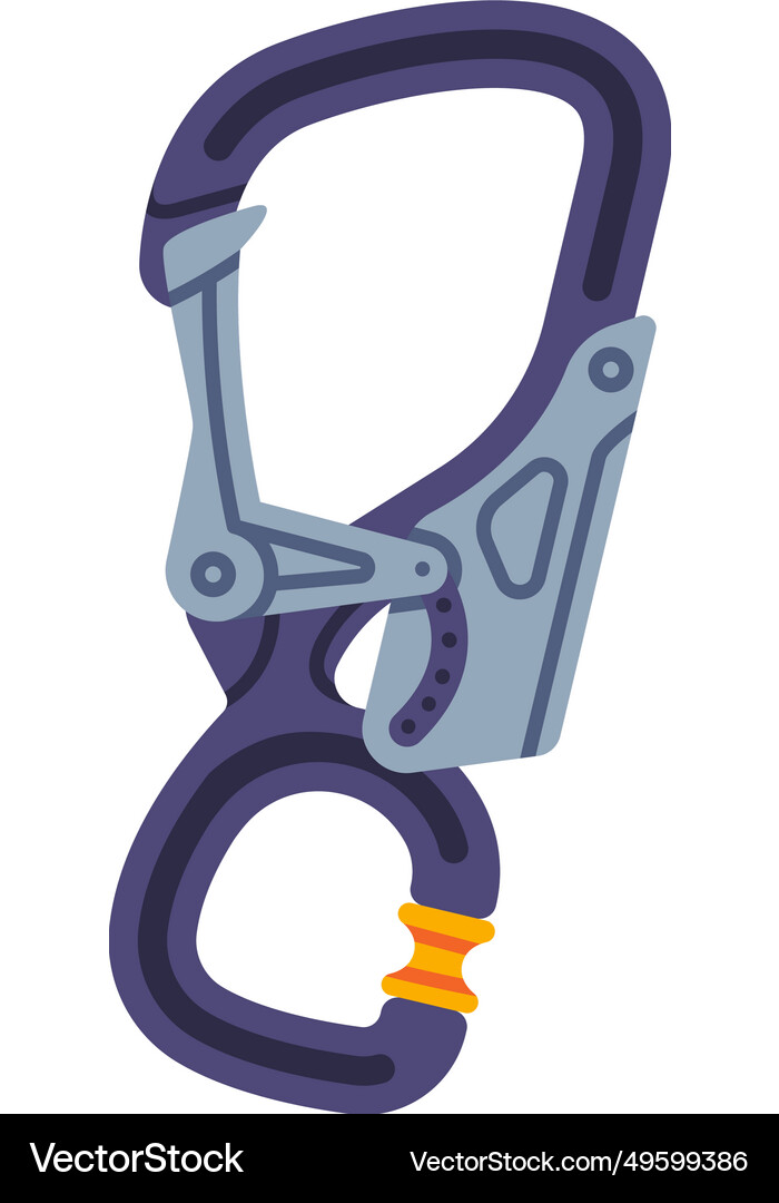 Rope hand ascender as climbing equipment Vector Image