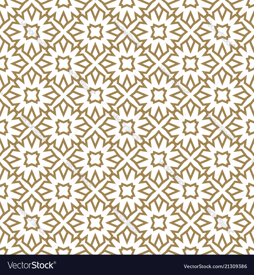 Seamless pattern of intersecting thin gold lines Vector Image Seamless pattern of intersecting thin gold lines