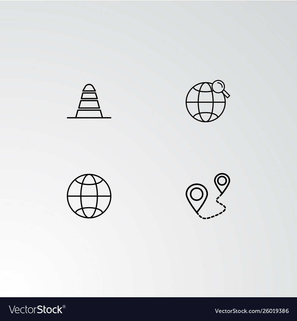 Set 4 perfect icons for navigation