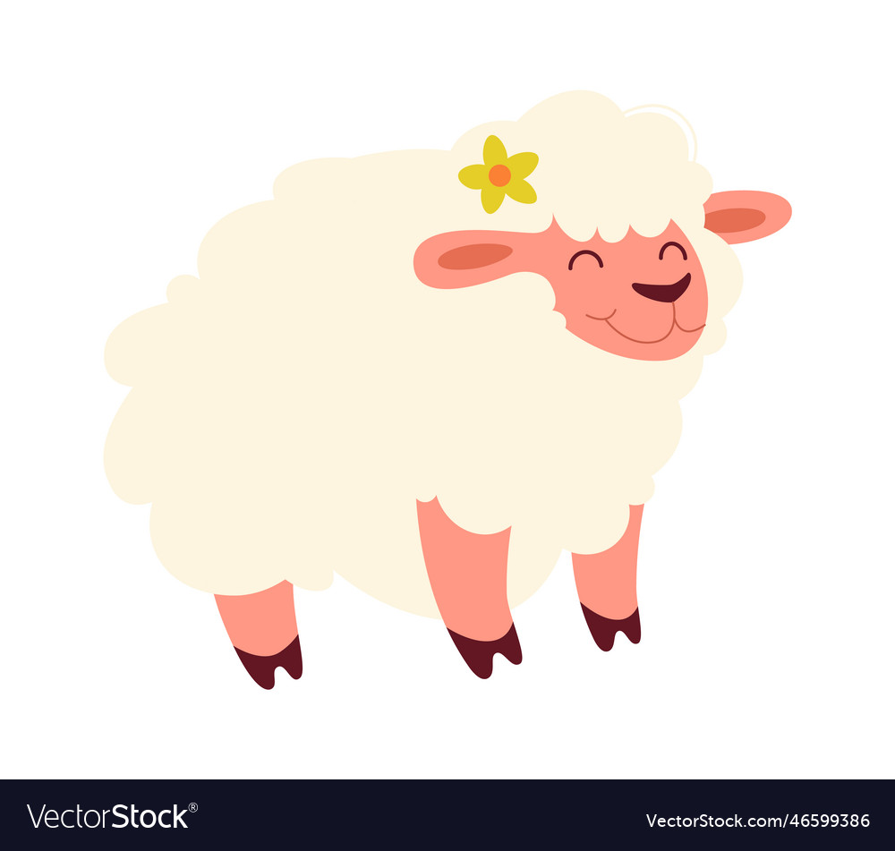 Sheep domesticated animal Royalty Free Vector Image