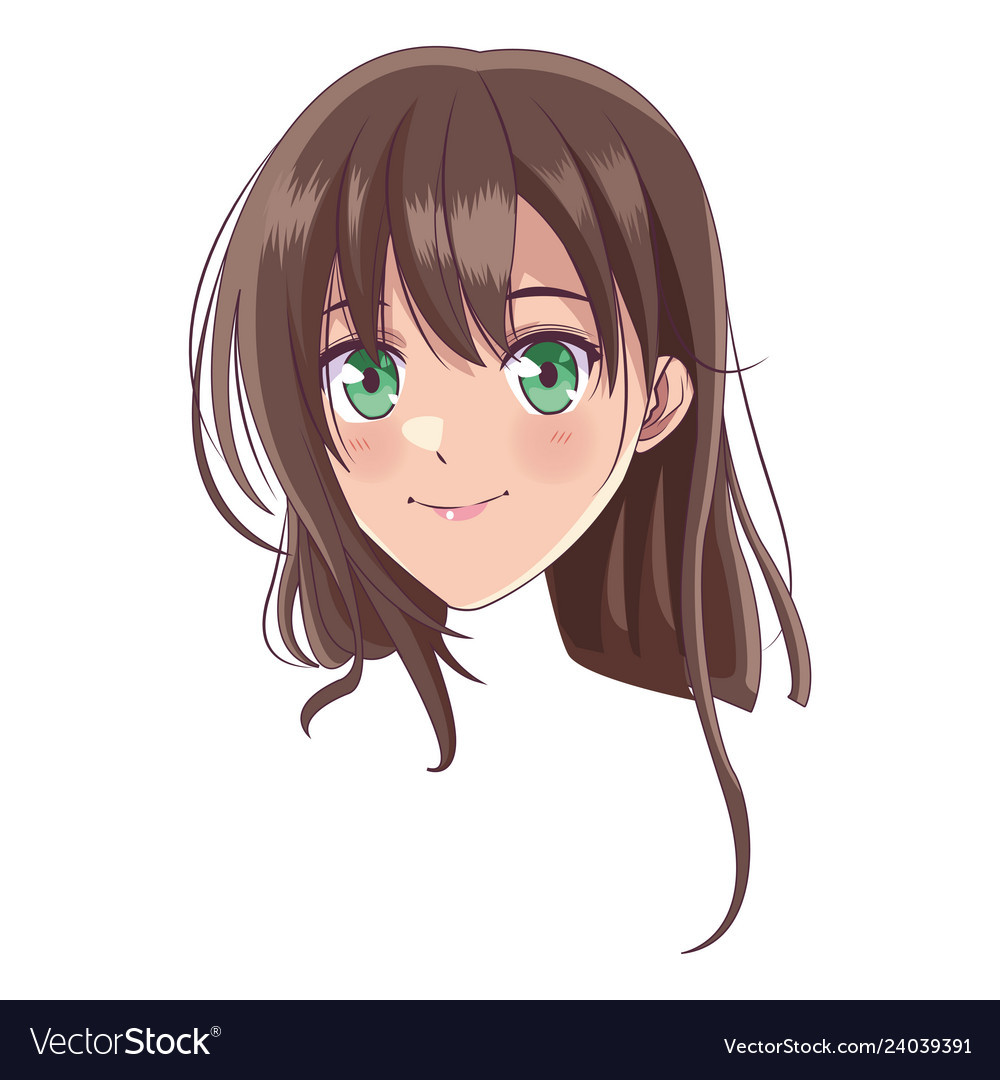 Anime manga girl Royalty Free Vector Image - VectorStock Anime manga girl Royalty Free Vector Image - VectorStock