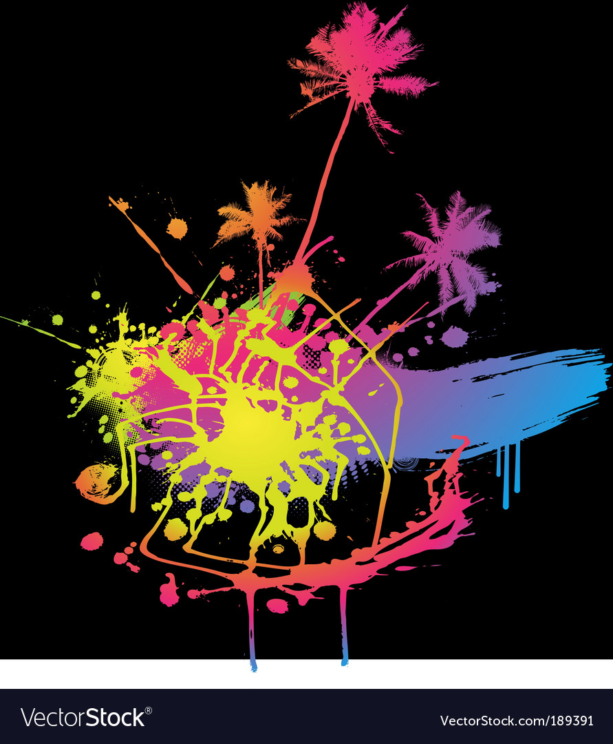Colored splash