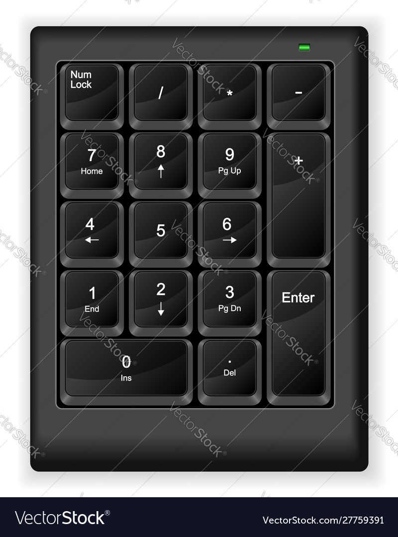 Computer numeric keyboard