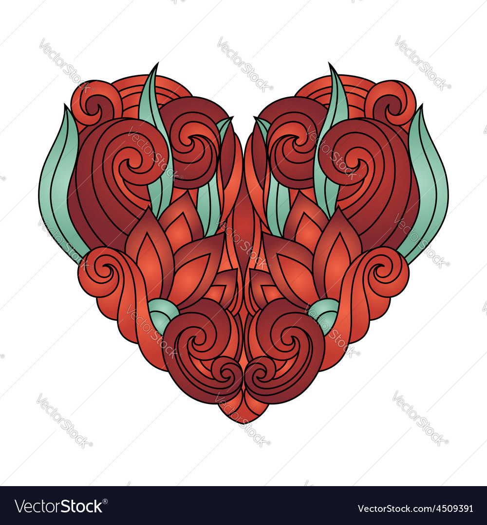 Deco abstract heart