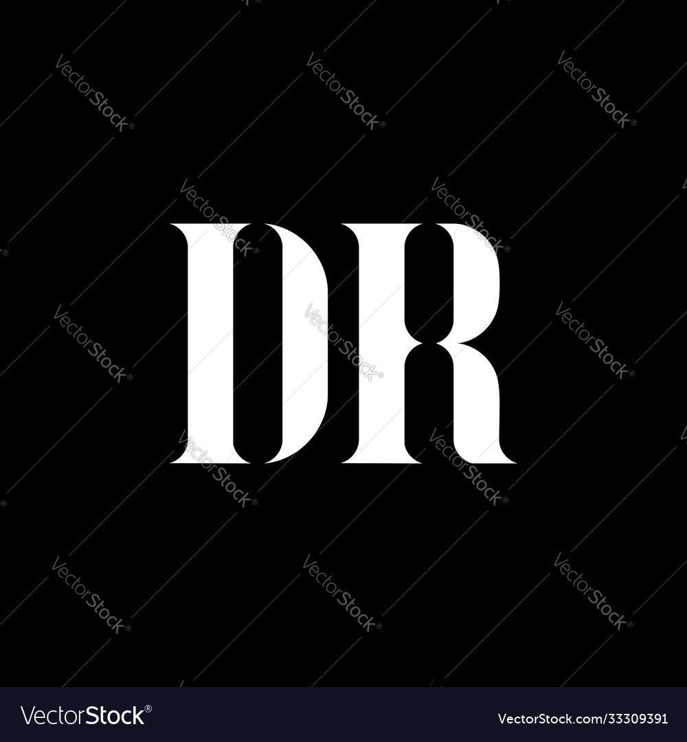 Dr d r letter logo design initial