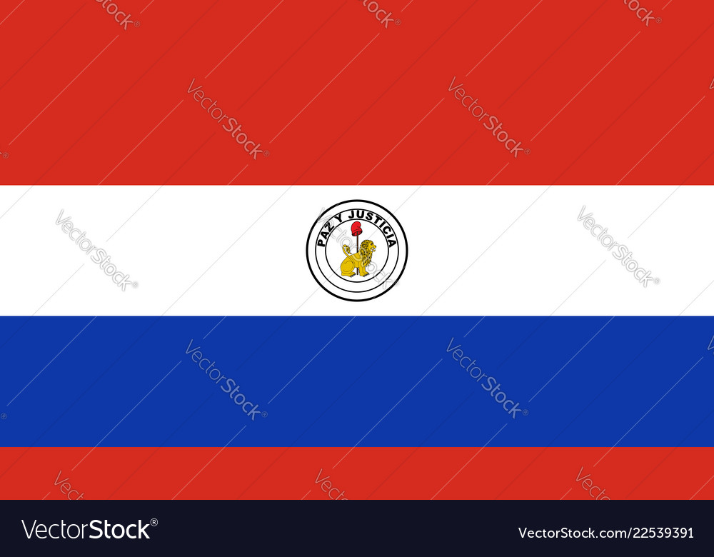 Flag of paraguay reverse side