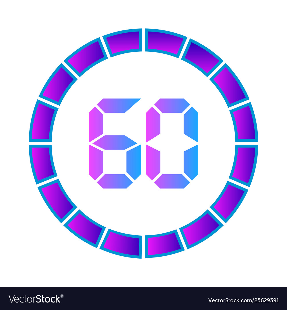 Minutes or seconds timer