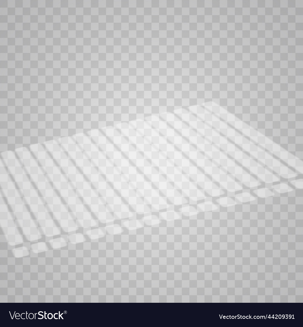 Overlay shadow effect transparent window vector image Overlay shadow effect transparent window