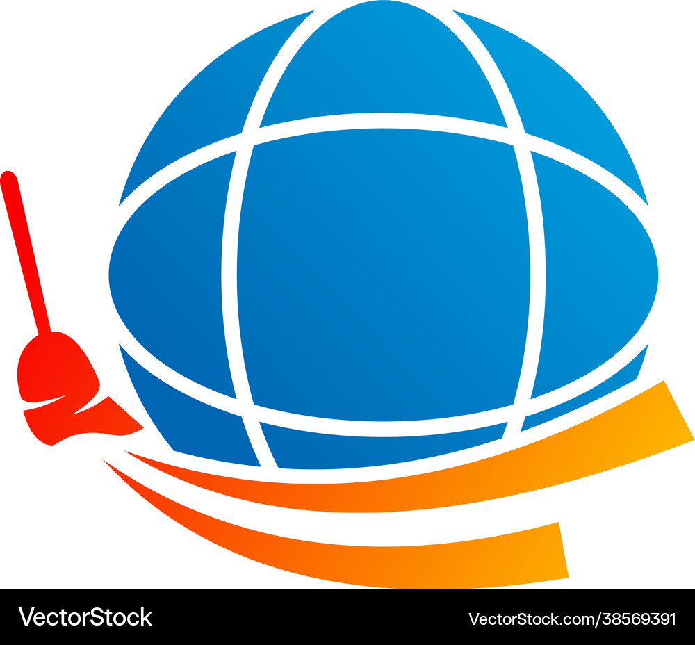 World clean logo template creative Royalty Free Vector Image