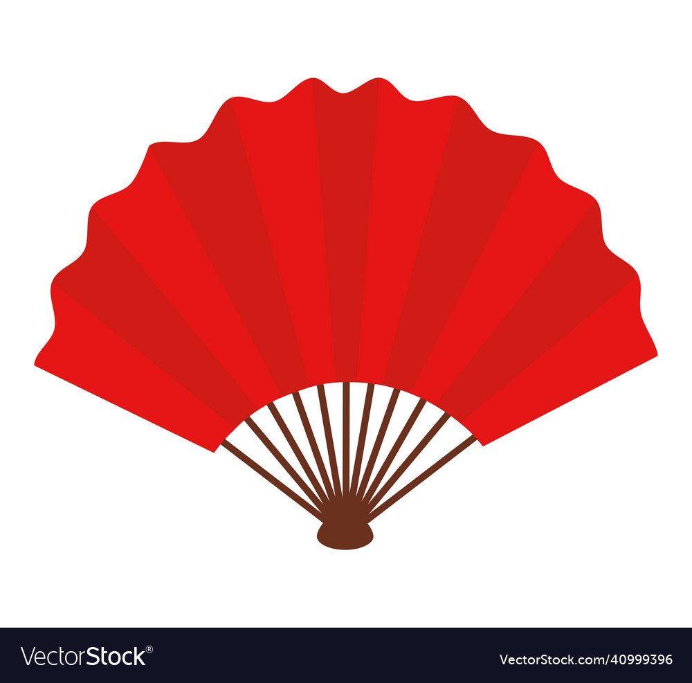 Chinese fan Royalty Free Vector Image - VectorStock