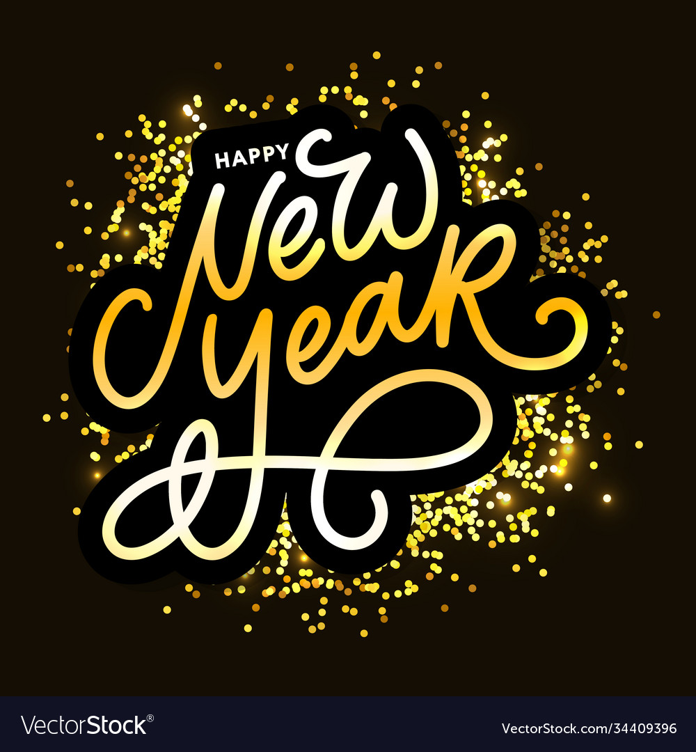 Happy new year 2021 beautiful greeting card Vector Image