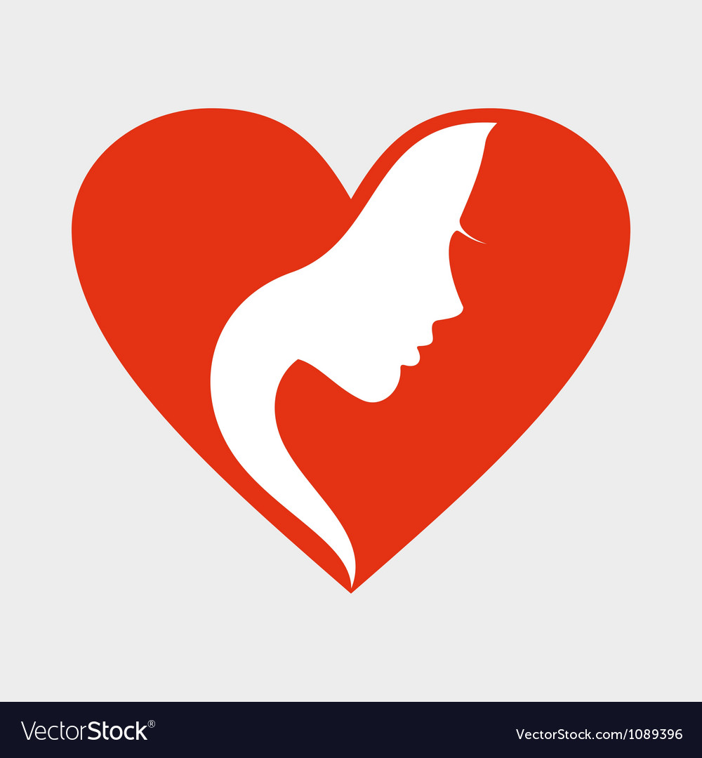 Heart with Female Figure