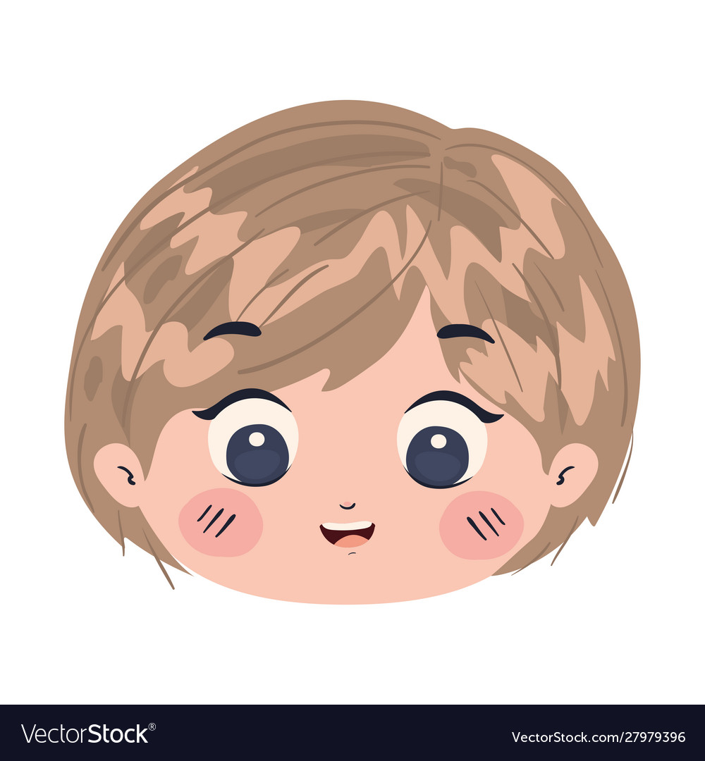 Isolated boy cartoon design