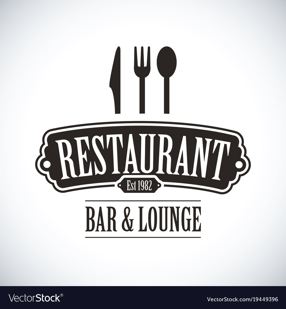 Restaurant Icon Set - Black & White