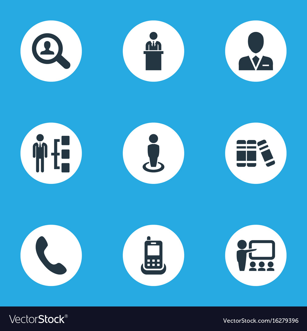Set of simple icons element