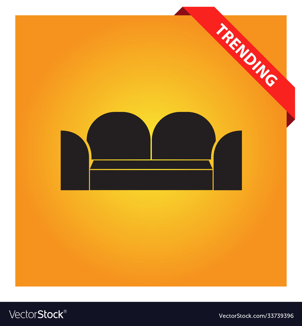 Sofa icon for web and mobile