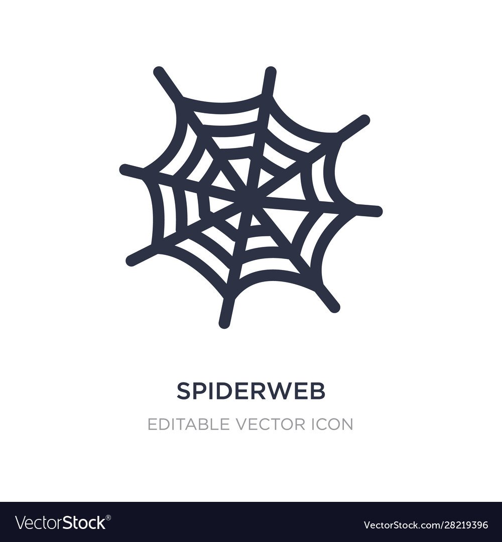 Spiderweb icon on white background simple element