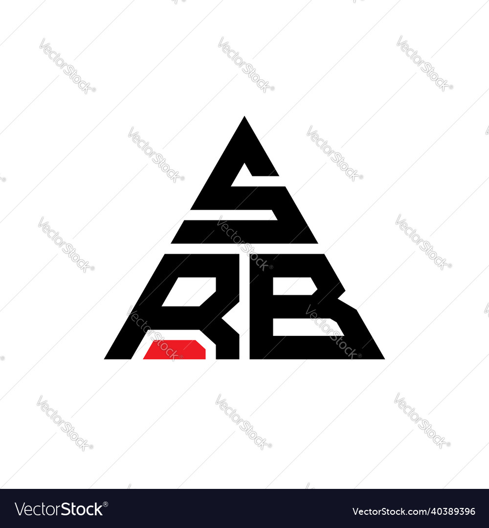 Srb triangle letter logo design