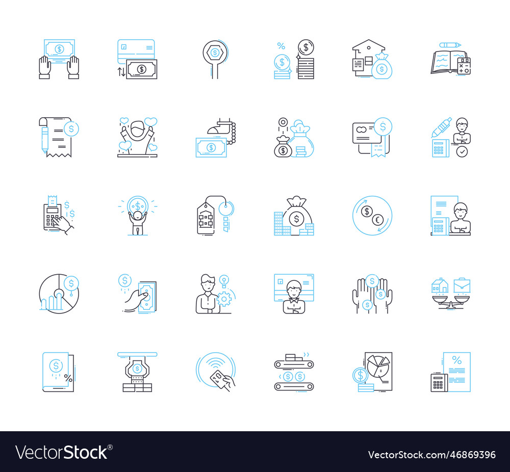Web design and development linear icons set vector image Web design and development linear icons set