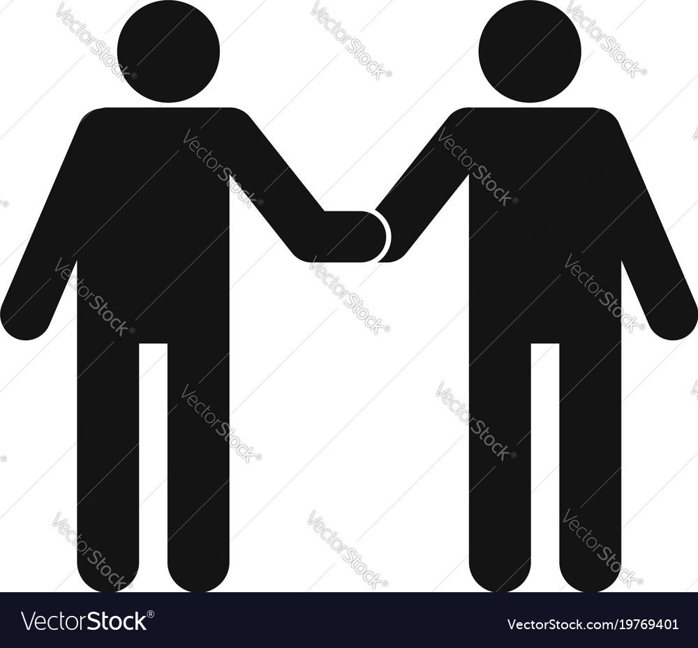 Agreement icon simple style Royalty Free Vector Image