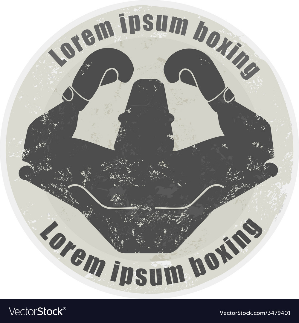 Boxer torso stone emblem