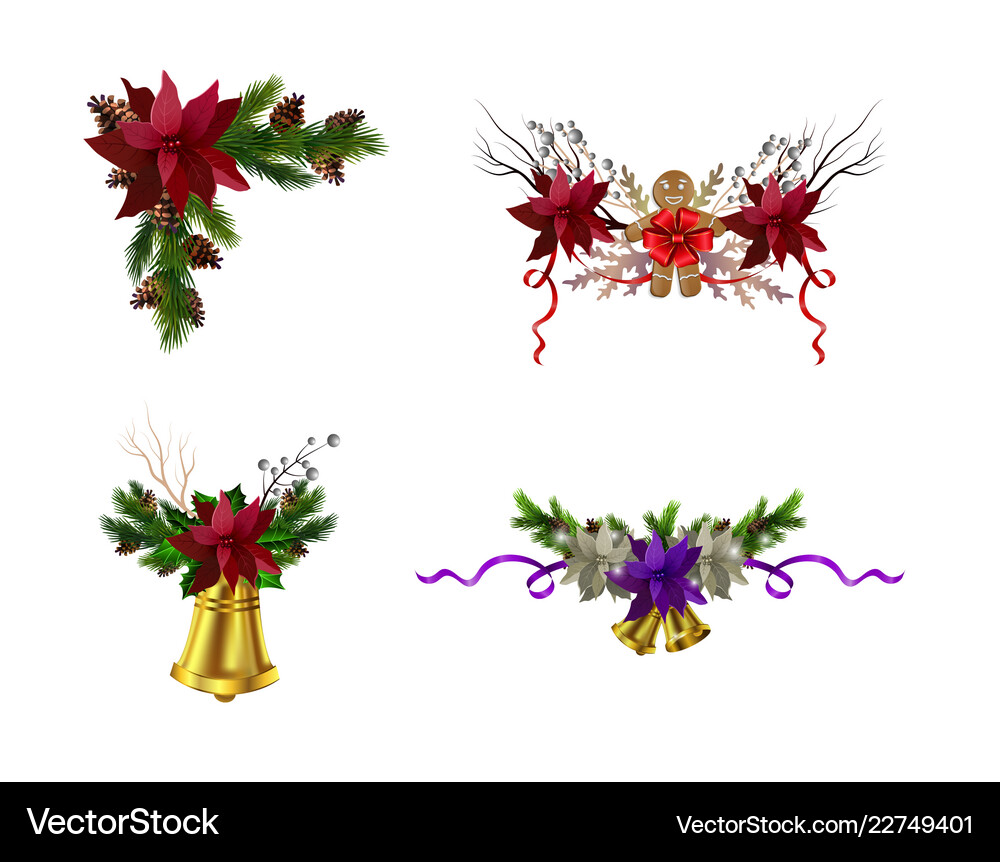 Christmas elements for your designs Royalty Free Vector