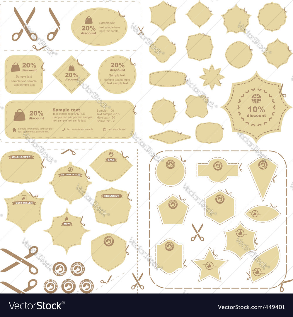 Cut Line Scissors Template