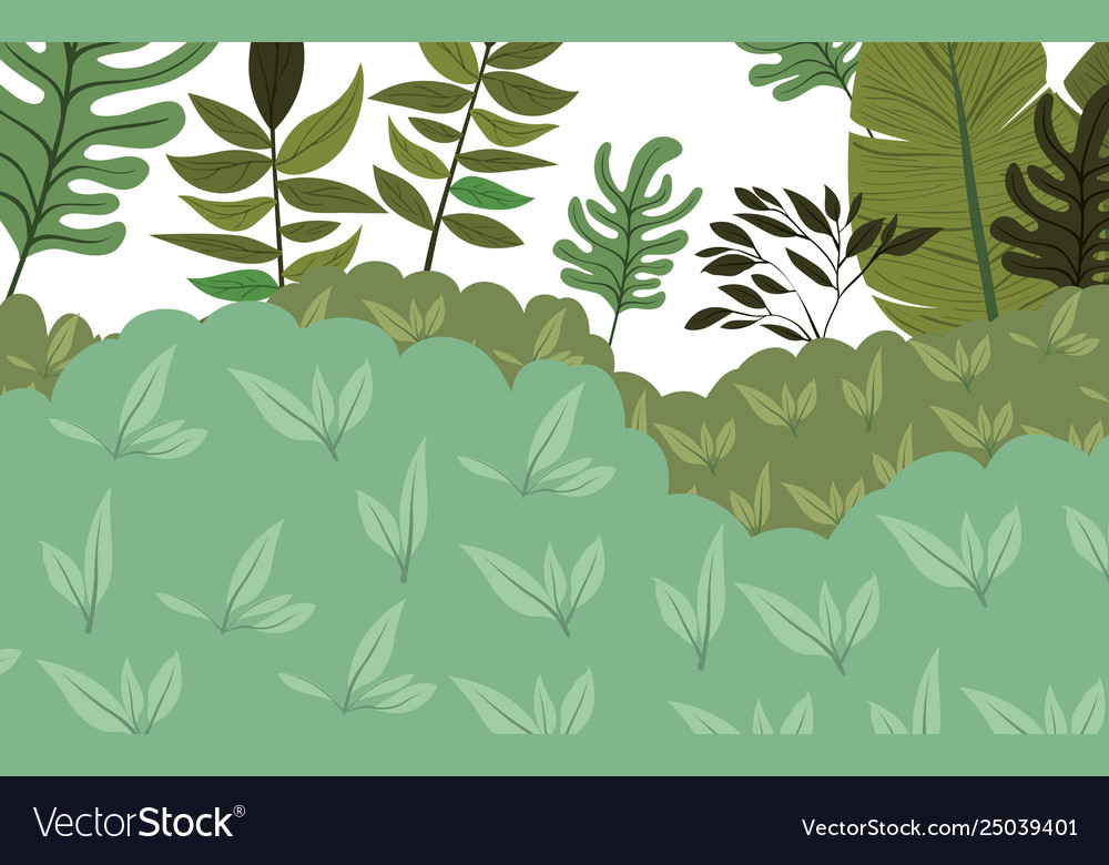 Jungle scene pattern background