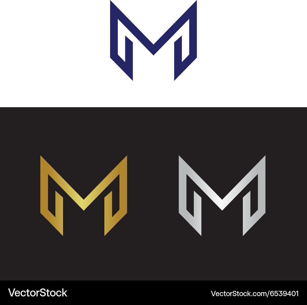 Letter m Royalty Free Vector Image - VectorStock