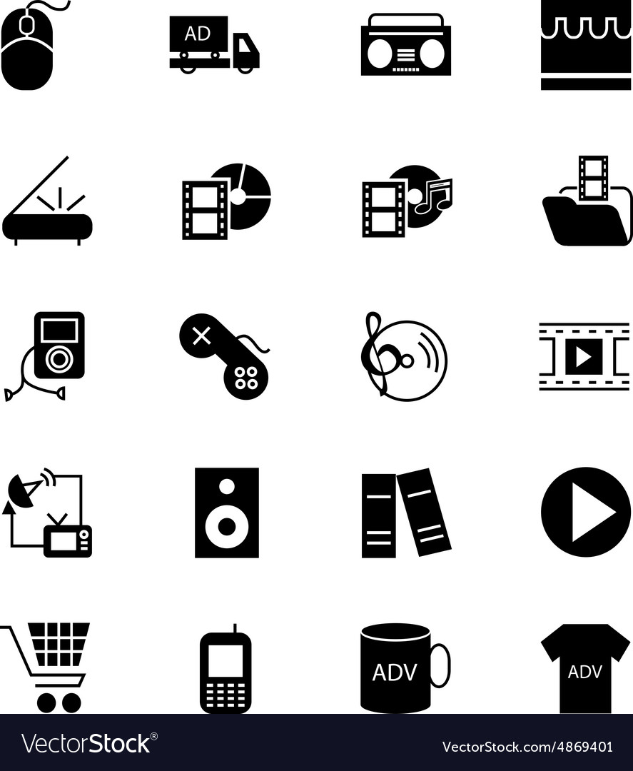 Media Icons - Advertising & Entertainment