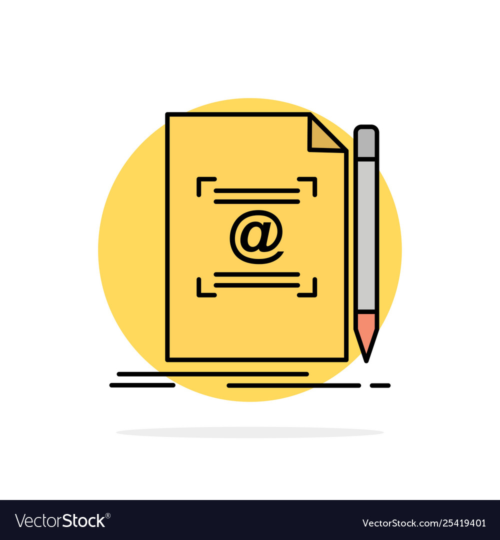 Note letter text mail create abstract circle vector image Note letter text mail create abstract circle