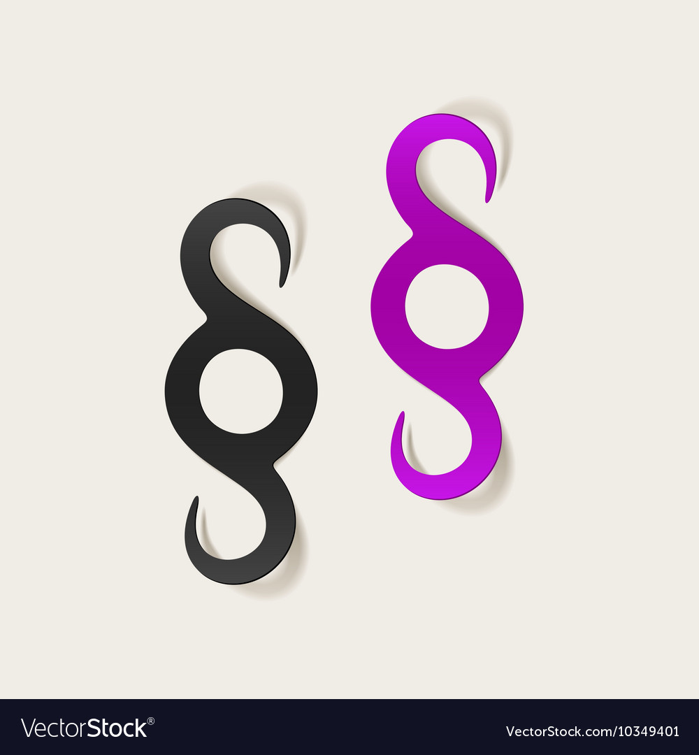 Realistic design element paragraph