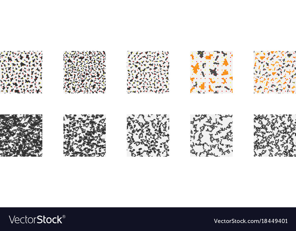Seamless pixel art elements of design