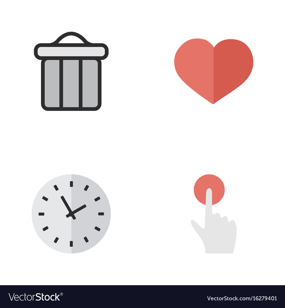 Set of simple interface icons