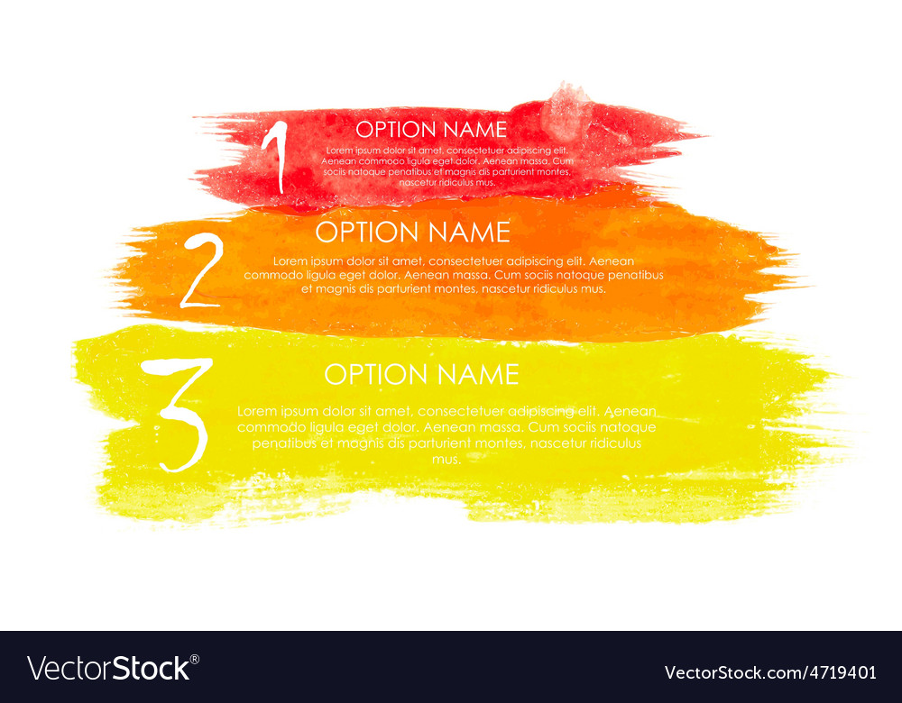 Watercolor infographic templates for business