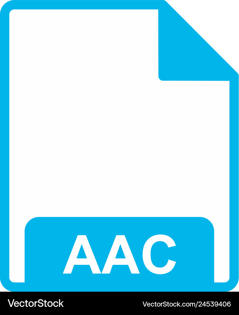 Aac icon Royalty Free Vector Image - VectorStock