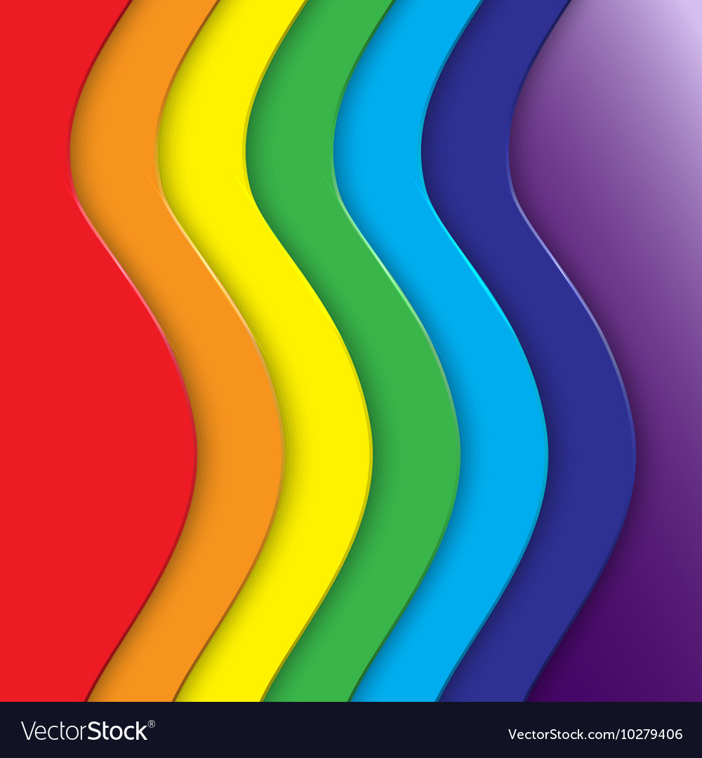 Abstract background with rainbow curve Royalty Free Vector