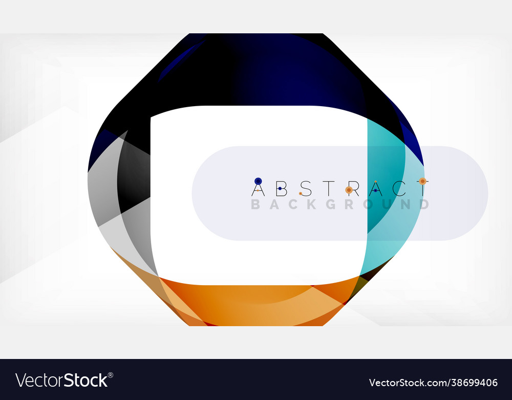 Abstract square shape with overlapping waves Vector Image Abstract square shape with overlapping waves