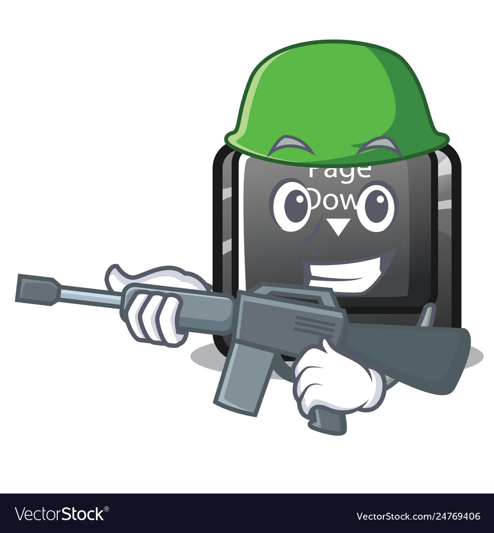 Army character page down button installed computer
