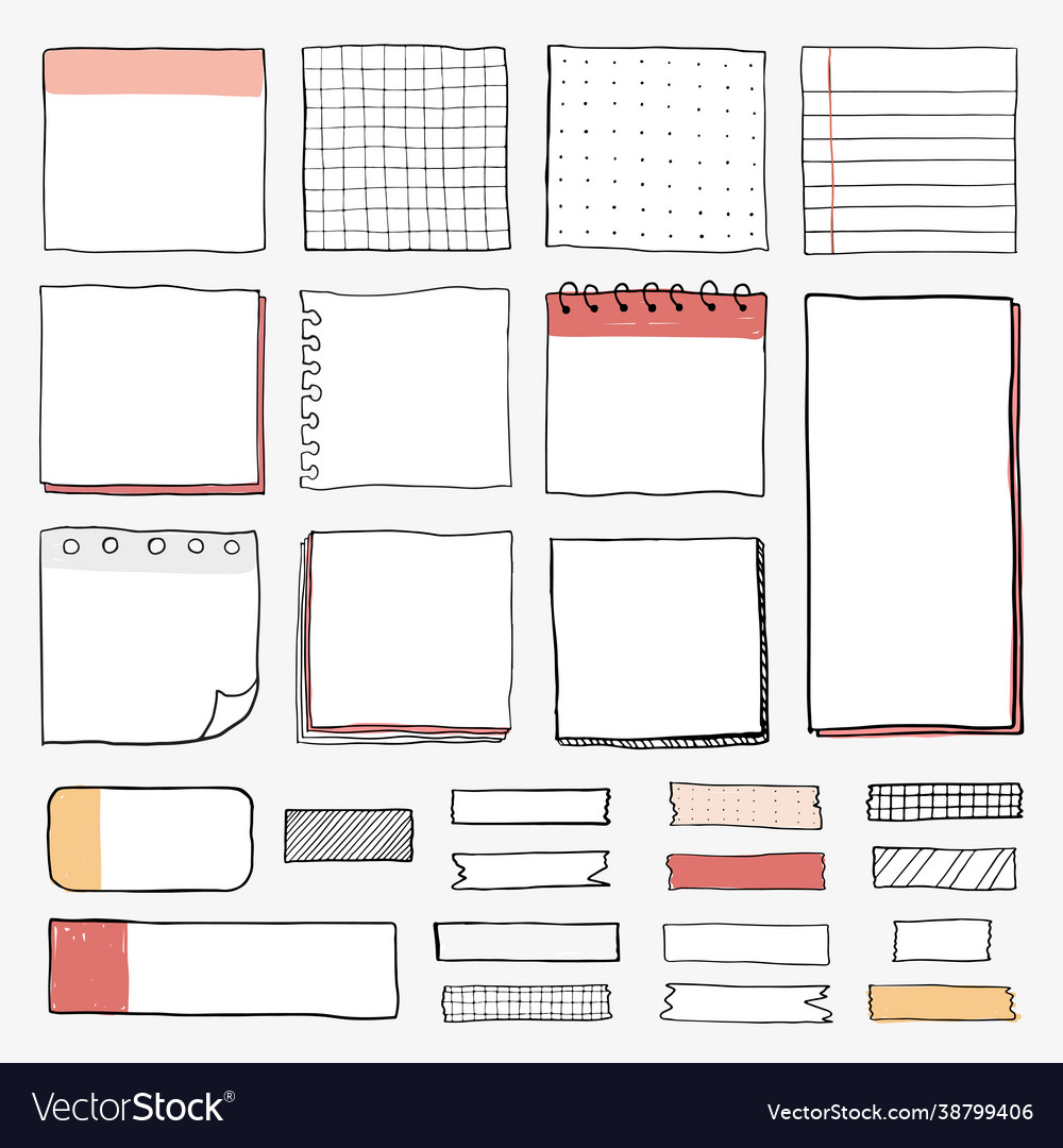 Blank Paper Notes & Stationery