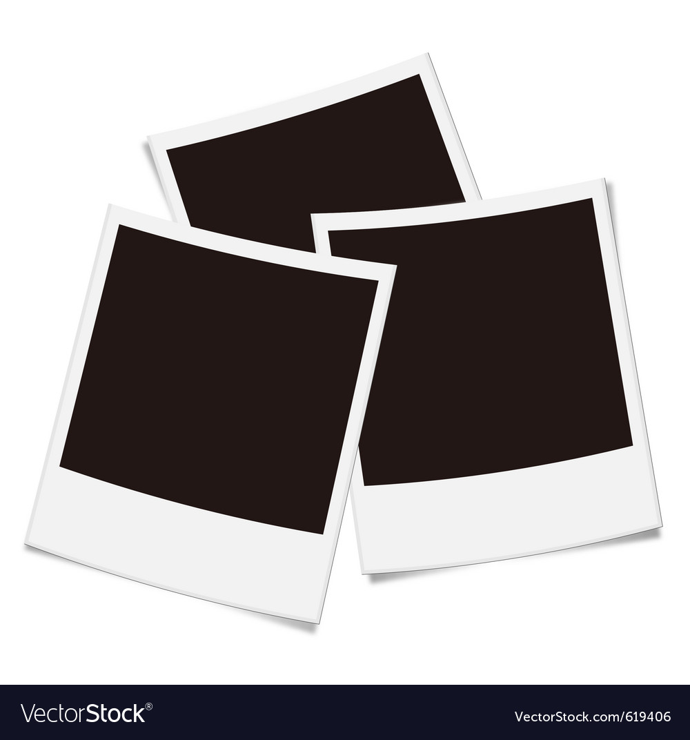 Blank photo frame Royalty Free Vector Image - VectorStock