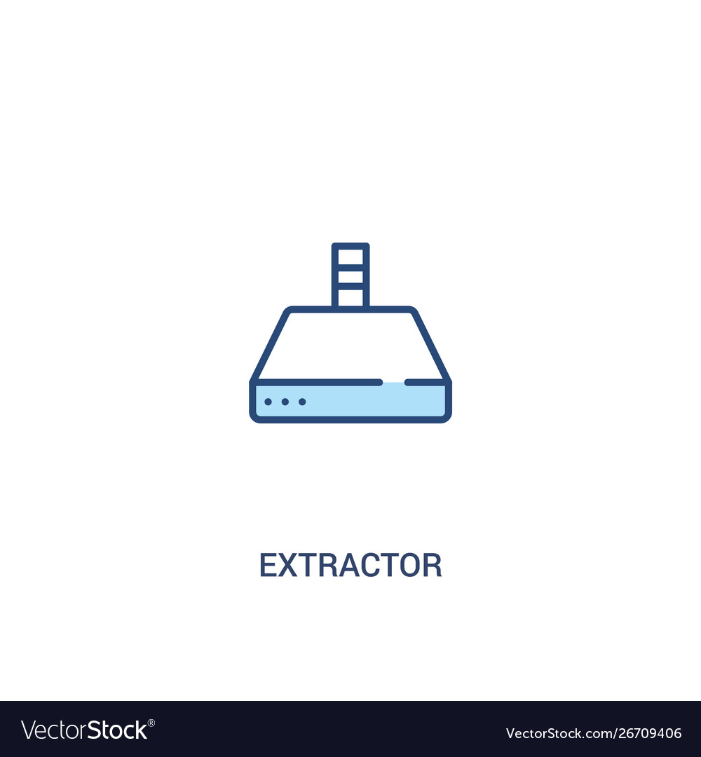 Extractor concept 2 colored icon simple line vector image Extractor concept 2 colored icon simple line