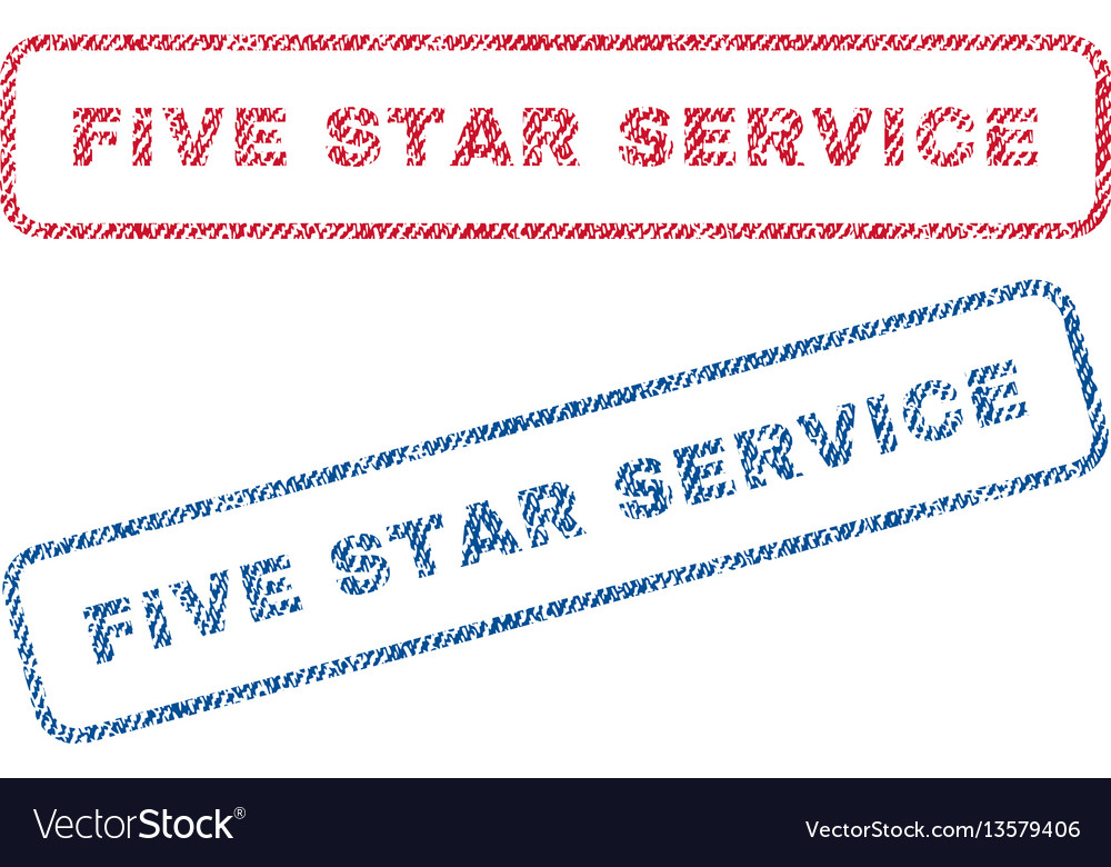 Five star service textile stamps