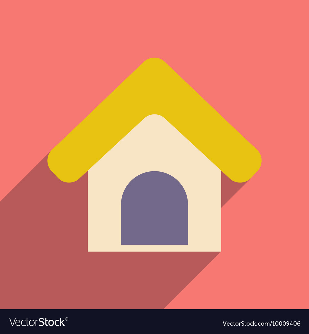 Flat with shadow icon and mobile application