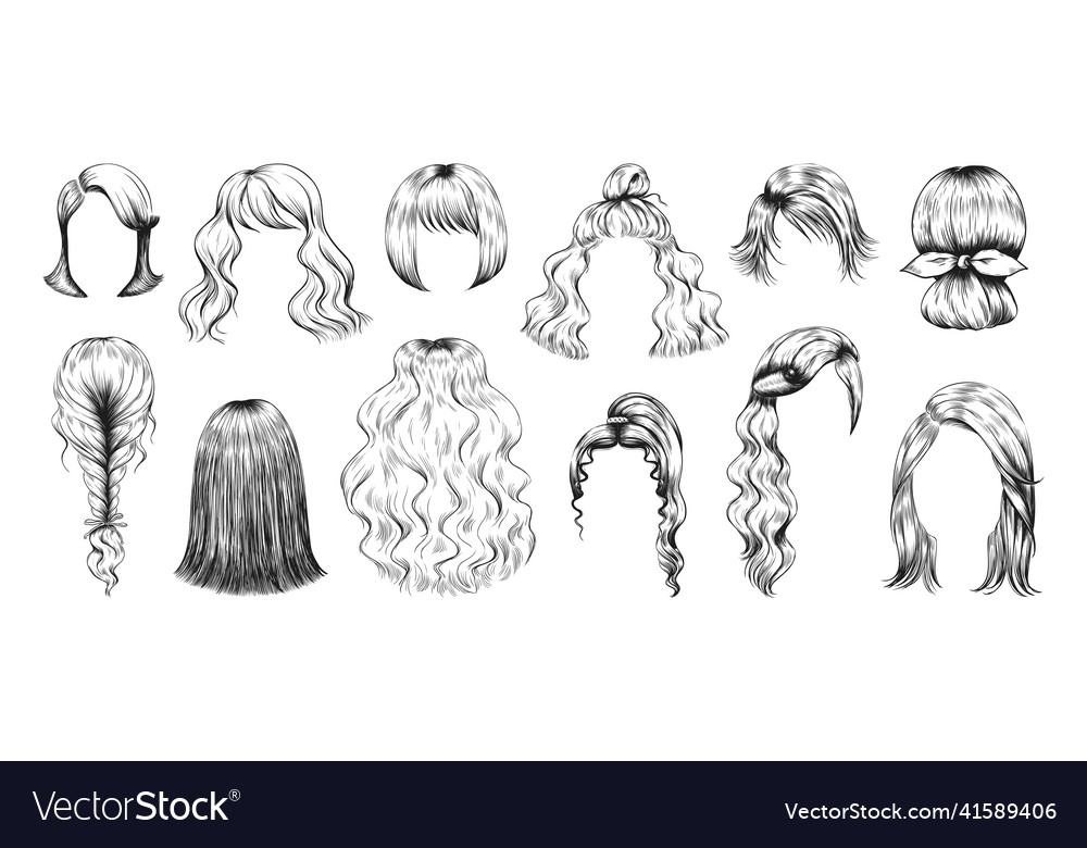 how to draw hair step by step  VK Artbox