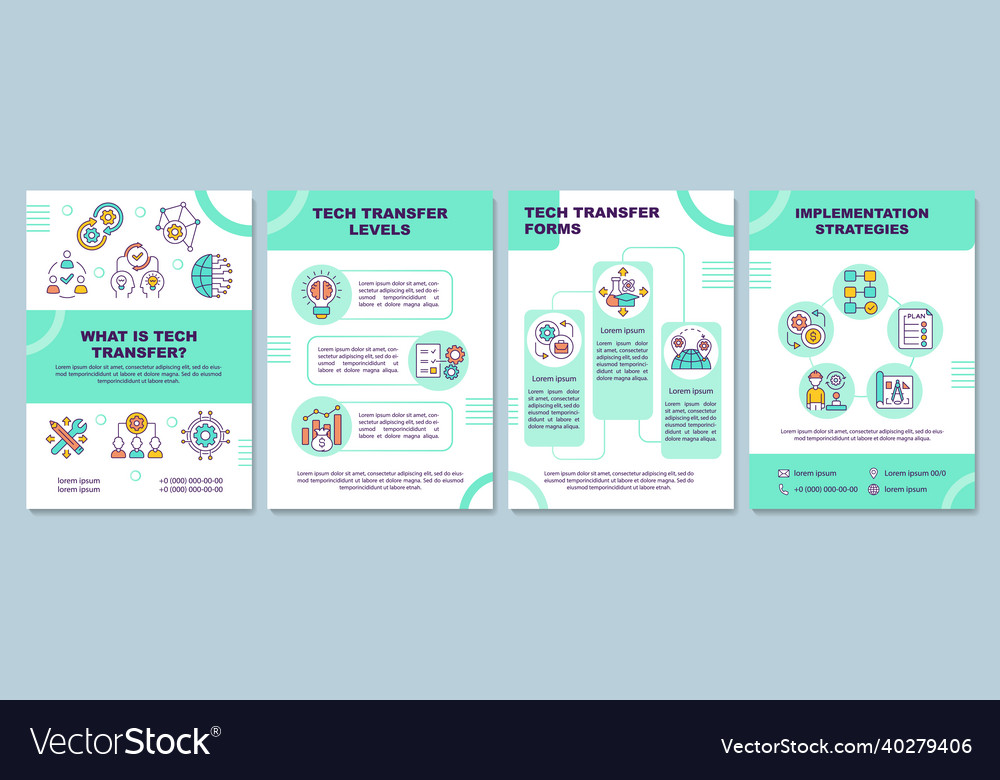 Tech transfer brochure template