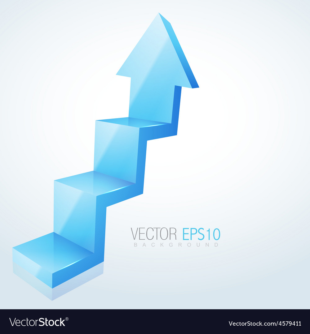 Abstract 3d arrow design