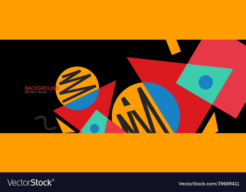 Abstract background blocks lines triangles vector image Abstract background blocks lines triangles
