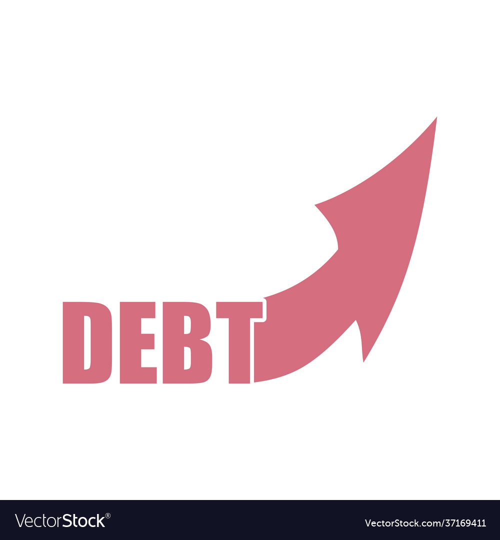 Abstract background on business concept debt