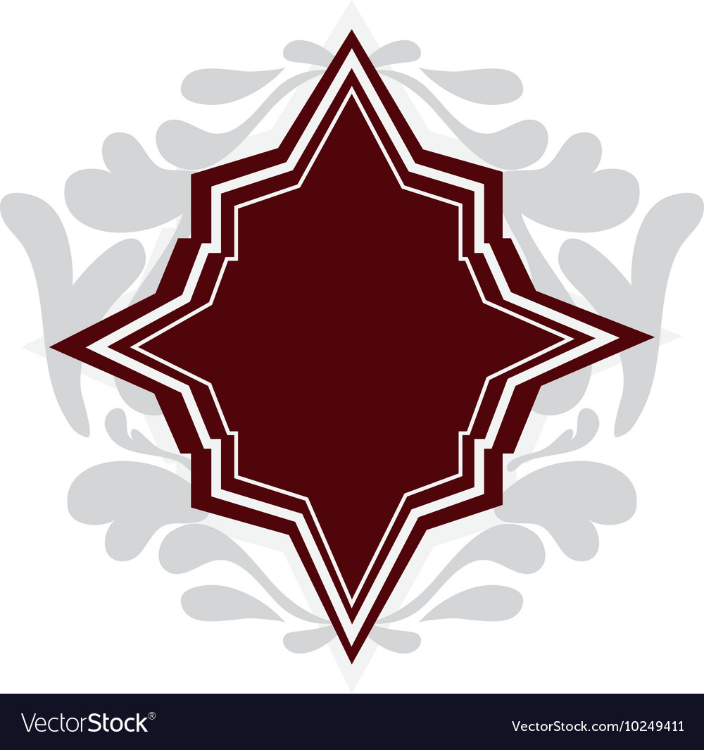 Angular vintage frame icon